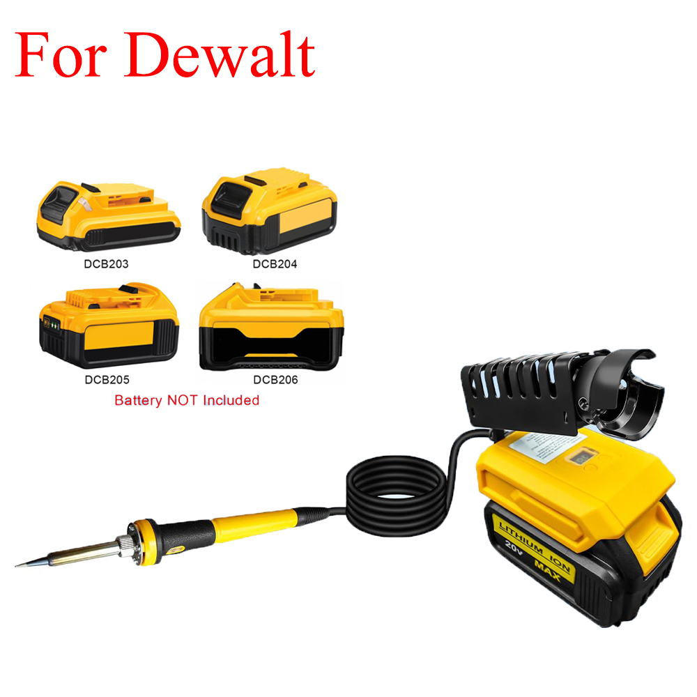 Diy Electronics Storage - ชุดหัวแร้งบัดกรีแบบพกพา ใช้ได้กับแบตเตอรี่ Dewalt 20V 60W หัวแร้งไฟฟ้าไร้สาย