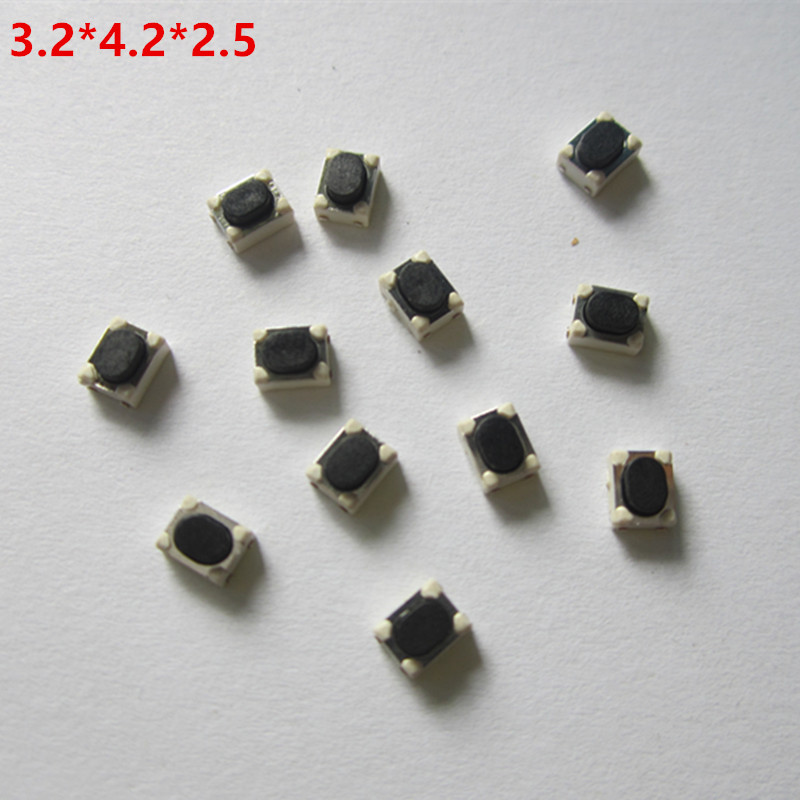 Push Button Tactile - 20 ชิ้น 3.2*4.2*2.5 ไมโครสวิตช์ปุ่มกดอัตโนมัติสวิตช์ปุ่มกดแบบสัมผัสปุ่มสวิตช์กุญแจรถสำหรับเชฟโรเลต ครูซ