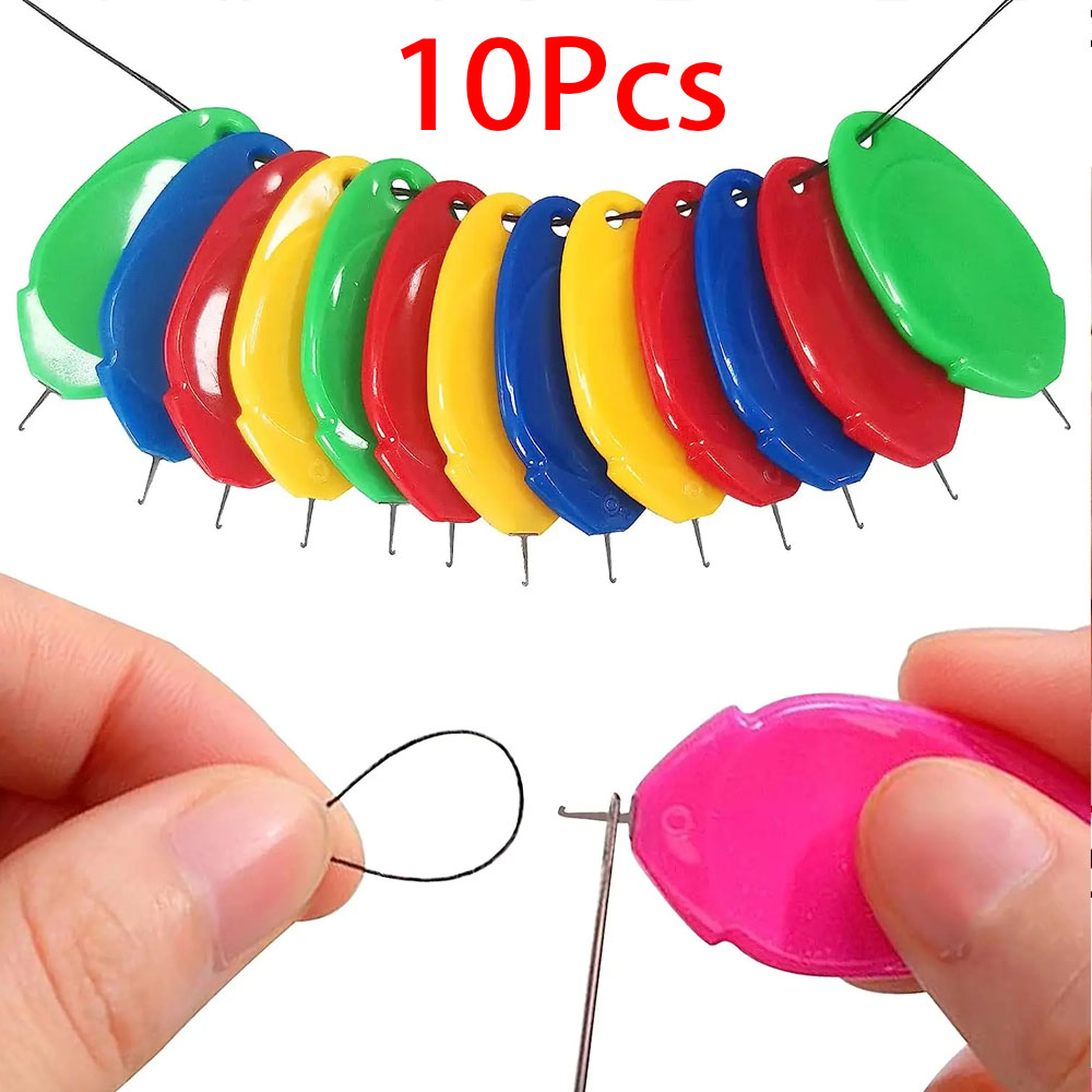Diy Electronics Starter Kit - 10 ชิ้นง่ายอัตโนมัติเข็มผู้สูงอายุท่องเที่ยวอุปกรณ์เย็บปักถักร้อย DIY บ้านมือจักรเย็บผ้าเครื่องมือ