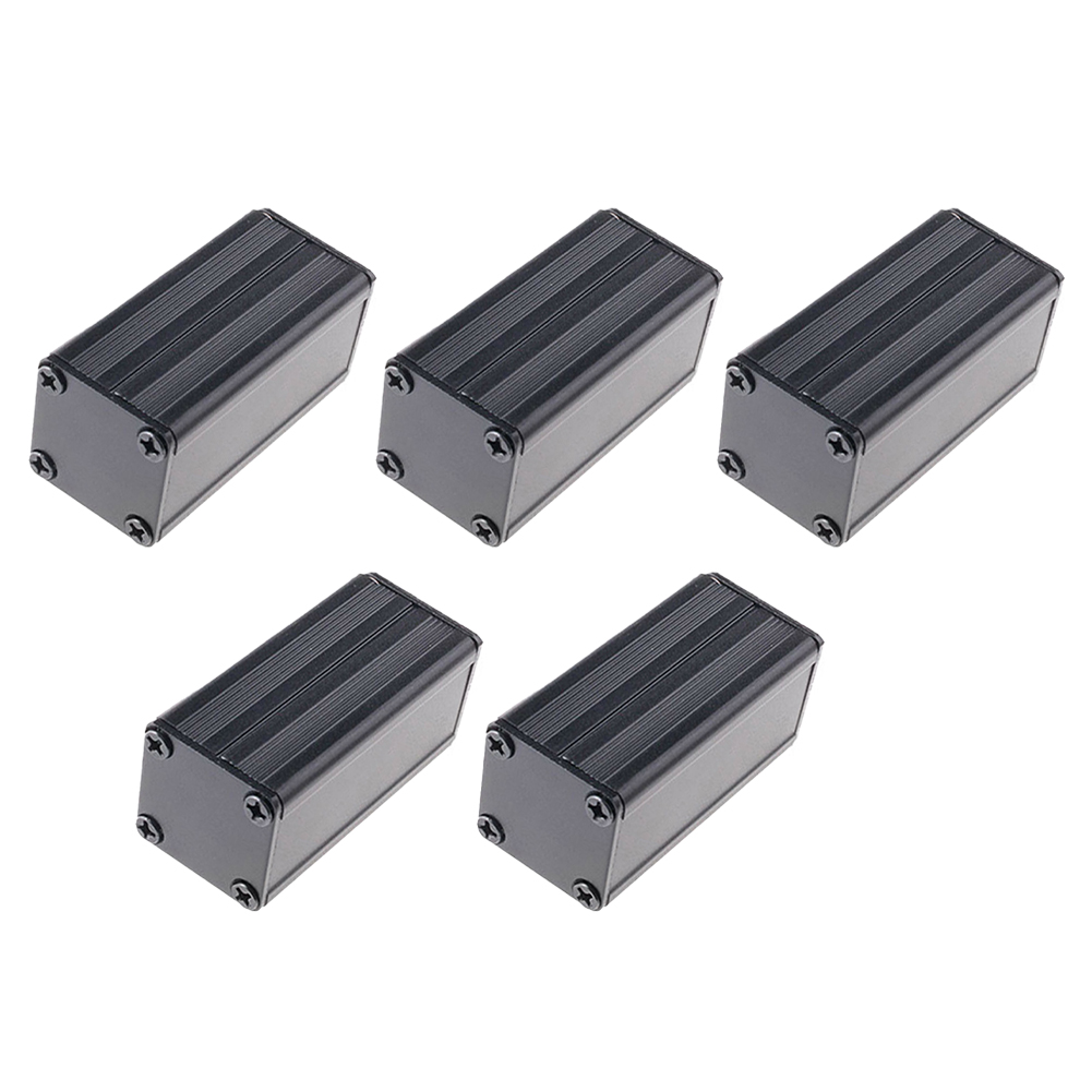 Diy Enclosure For Electronics - กล่องอลูมิเนียมอิเล็กทรอนิคส์แบบอัด5ชิ้นกล่องสีดำสำหรับงาน DIY 50*25*25มม.