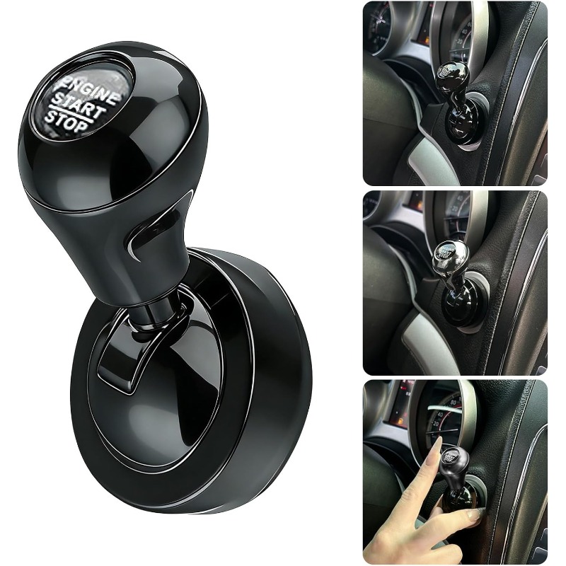 Push Button Tactile - จอยสติ๊กตกแต่งสไตล์เรโทร ปุ่มสตาร์ทแบบกดครั้งเดียว คันโยกสตาร์ทแบบกด อุปกรณ์ตกแต่งภายในรถยนต์ ของขวัญสำหรับรถยนต์