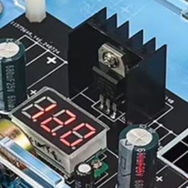 Diy Electronics Board - LM317 ชุดบอร์ดจ่ายไฟควบคุมแรงดันไฟฟ้า DIY ปรับได้ 1.25-12V โมดูลพร้อมโวลต์มิเตอร์สำหรับการเรียนรู้และการทดสอบทางอิเล็กทรอนิกส์