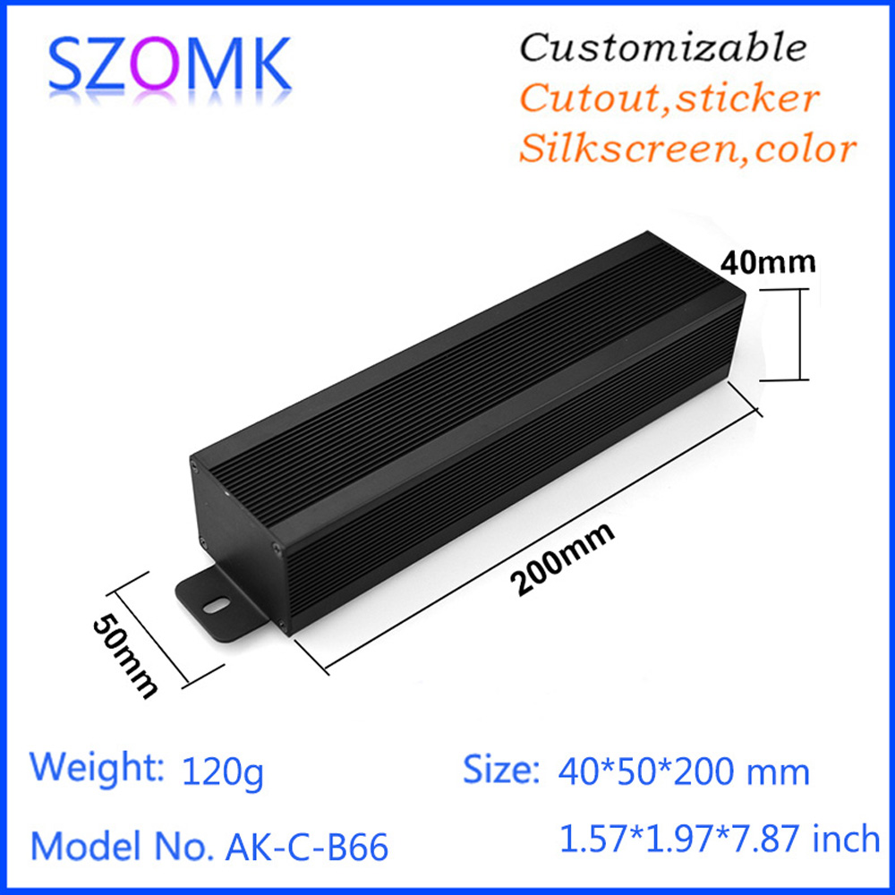 Diy Enclosure For Electronics - กล่องอะลูมิเนียมขนาด 40*50*200 มม. 1 ชิ้น กล่อง
