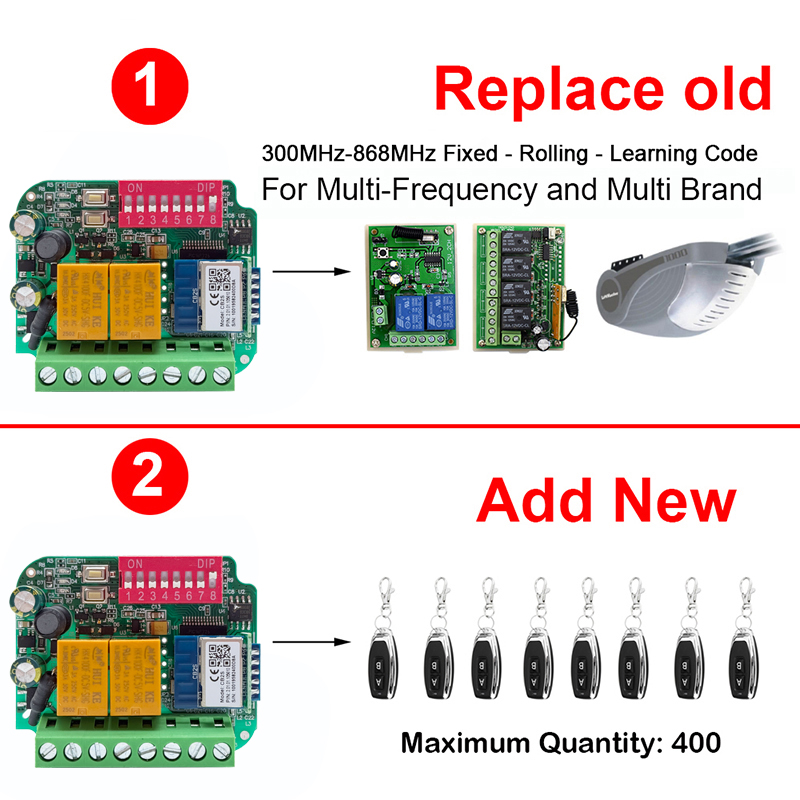 สากล ทำงานร่วมกับ Tuya WiFi ตั - Rf 433Mhz Module บทวิจารณ์และราคา