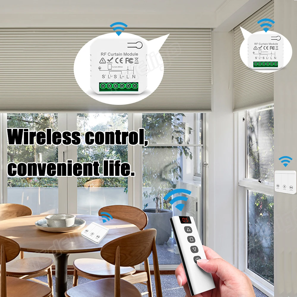 433 MHz RF สวิตช์ม่านโมดูล AC  - Rf 433Mhz Module บทวิจารณ์และราคา