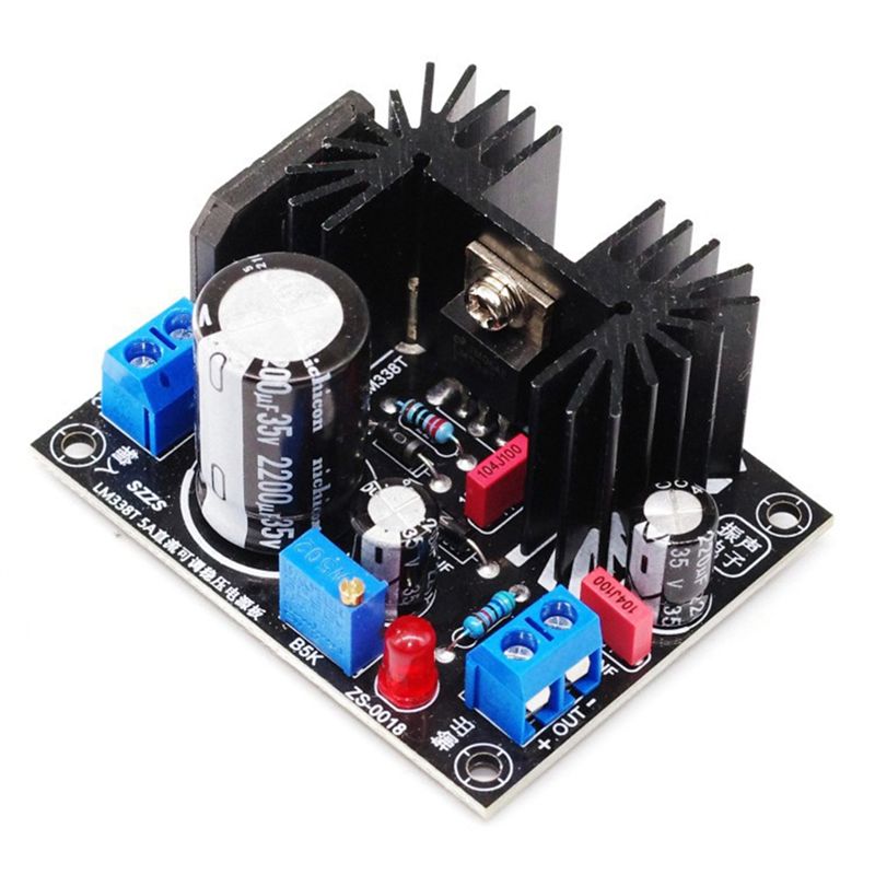 LM338 5A ชุดจ่ายไฟแบบปรับแรงดั - Diy Electronics Board บทวิจารณ์และราคา