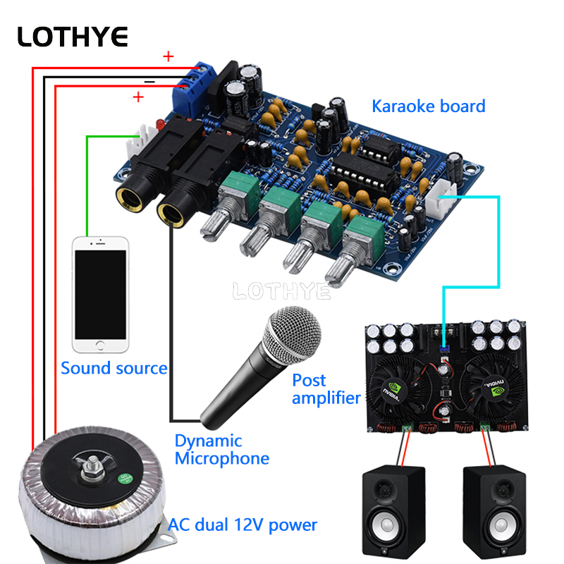 PT2399 ไมโครโฟนเครื่องขยายเสีย - Diy Electronics Board บทวิจารณ์และราคา