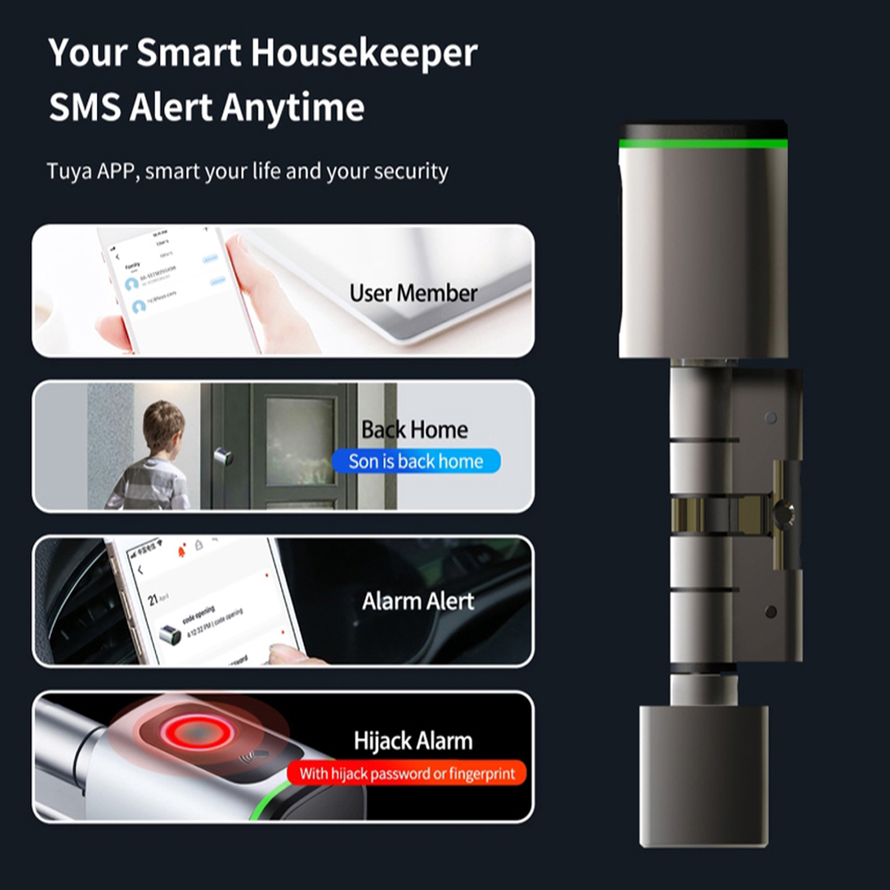 Zemismart BLE สมาร์ทประตูล็อคอ - Diy Waterproof Electronics บทวิจารณ์และราคา