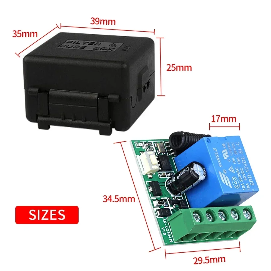 DC 12V รีโมทคอนโทรลสมาร์ทสวิทช - Rf 433Mhz Module บทวิจารณ์และราคา