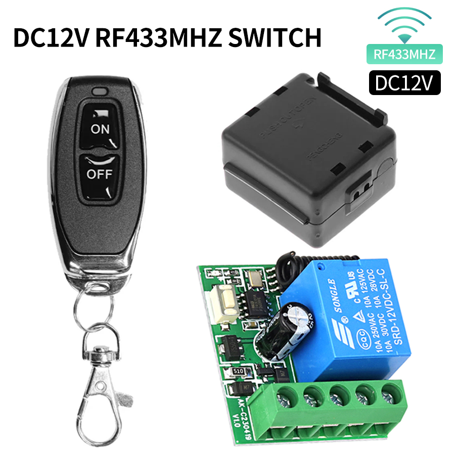433MHz สวิตช์ DC12V ไร้สายแบบ  - Rf 433Mhz Module บทวิจารณ์และราคา