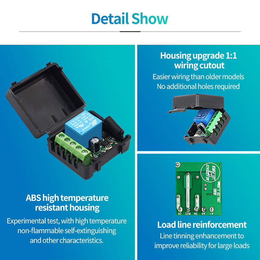 433MHz สวิตช์ DC12V ไร้สายแบบ  - Rf 433Mhz Module บทวิจารณ์และราคา