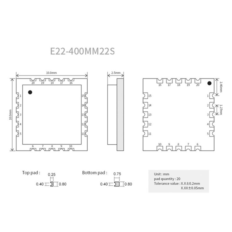 2X EBYTE SX1268 433Mhz ลอร่าไร - Rf 433Mhz Module บทวิจารณ์และราคา