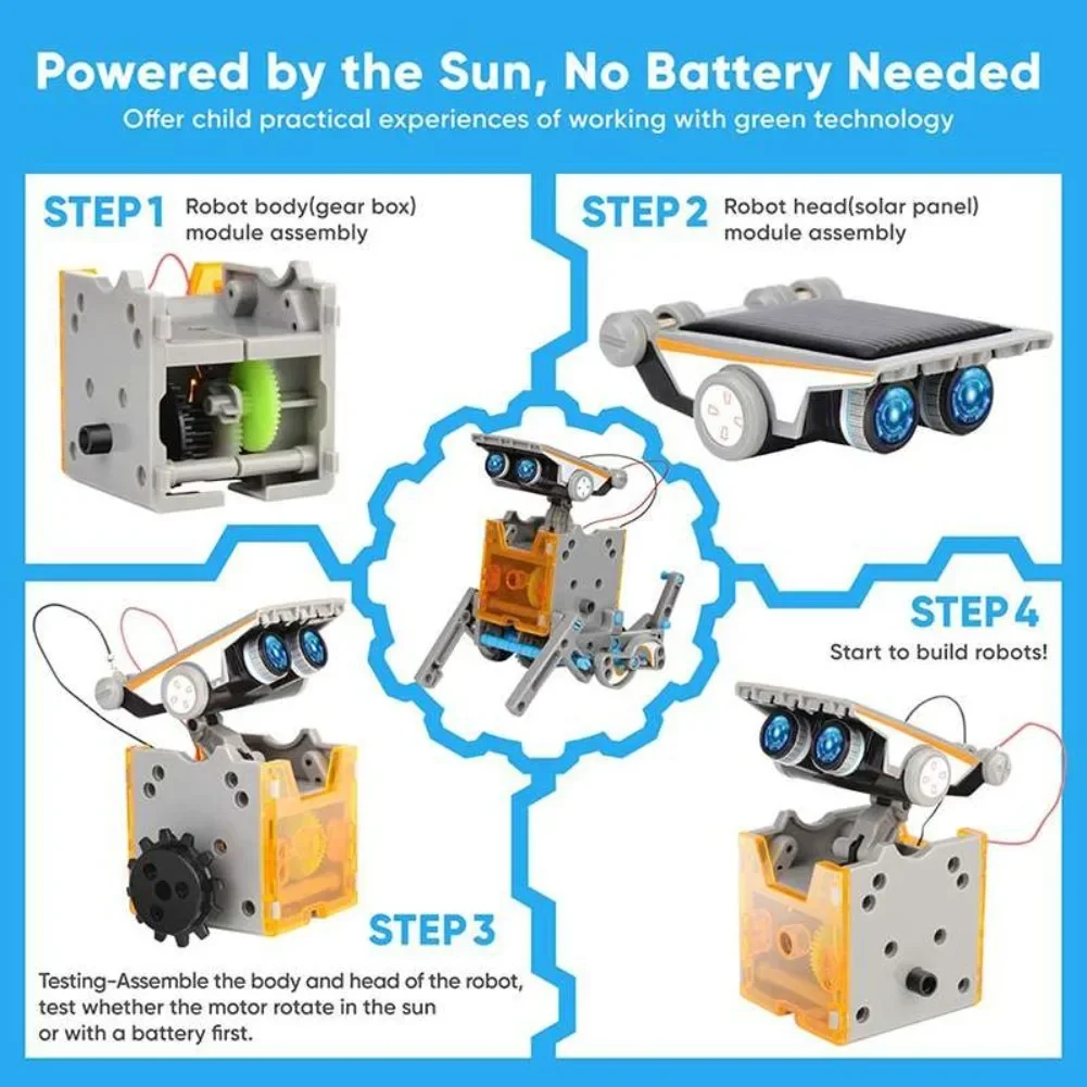 13 in 1 พลังงานแสงอาทิตย์หุ่นย - Diy Electronics Project บทวิจารณ์และราคา